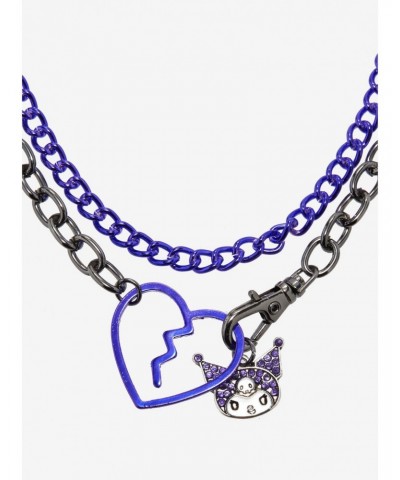 Kuromi Heart Layered Chain Necklace $5.68 Necklaces