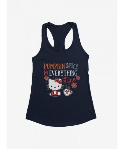 Hello Kitty Pumpkin Spice & Everything Nice Girls Tank $7.97 Tanks