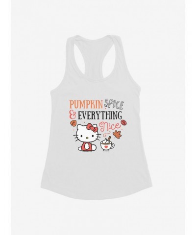 Hello Kitty Pumpkin Spice & Everything Nice Girls Tank $7.97 Tanks