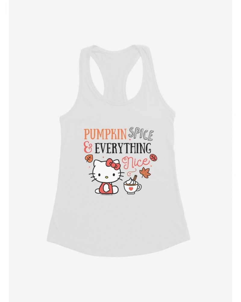 Hello Kitty Pumpkin Spice & Everything Nice Girls Tank $7.97 Tanks