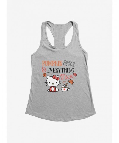 Hello Kitty Pumpkin Spice & Everything Nice Girls Tank $7.97 Tanks