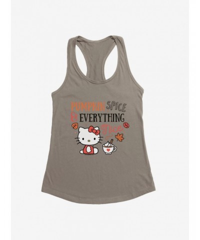 Hello Kitty Pumpkin Spice & Everything Nice Girls Tank $7.97 Tanks