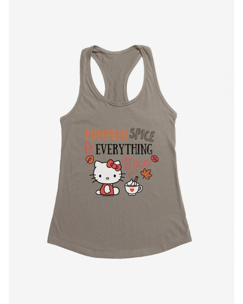 Hello Kitty Pumpkin Spice & Everything Nice Girls Tank $7.97 Tanks