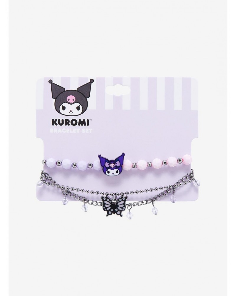 Kuromi Butterfly Bead Bracelet Set $4.13 Bracelet Set