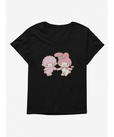 My Melody Skipping With Piano Girls T-Shirt Plus Size $9.48 T-Shirts