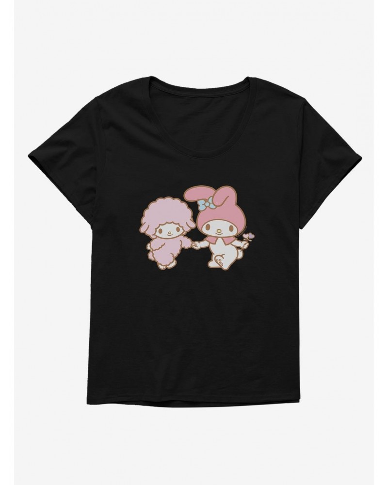 My Melody Skipping With Piano Girls T-Shirt Plus Size $9.48 T-Shirts
