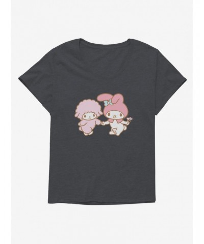 My Melody Skipping With Piano Girls T-Shirt Plus Size $9.48 T-Shirts