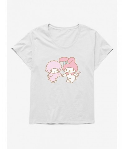 My Melody Skipping With Piano Girls T-Shirt Plus Size $9.48 T-Shirts