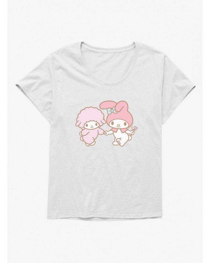 My Melody Skipping With Piano Girls T-Shirt Plus Size $9.48 T-Shirts