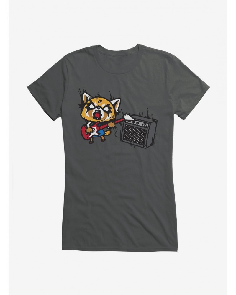 Aggretsuko Metal Shredding Girls T-Shirt $8.76 T-Shirts