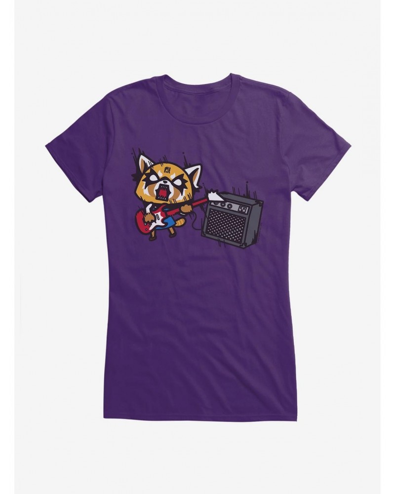 Aggretsuko Metal Shredding Girls T-Shirt $8.76 T-Shirts