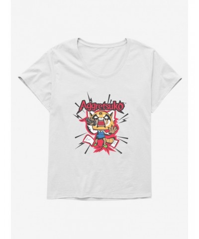 Aggretsuko Screaming Lyrics Girls T-Shirt Plus Size $9.48 T-Shirts