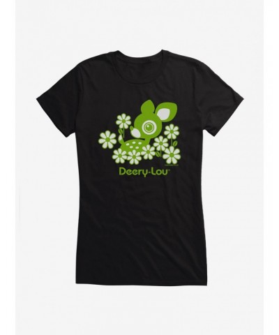 Deery-Lou Floral Green Design Girls T-Shirt $5.98 T-Shirts