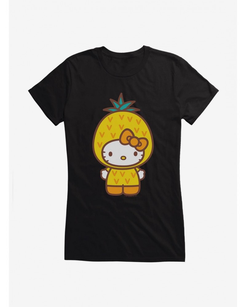 Hello Kitty Five A Day Wise Pineapple Girls T-Shirt $7.97 T-Shirts