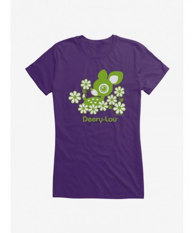 Deery-Lou Floral Green Design Girls T-Shirt $5.98 T-Shirts