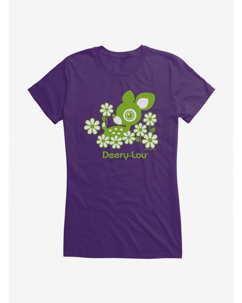 Deery-Lou Floral Green Design Girls T-Shirt $5.98 T-Shirts