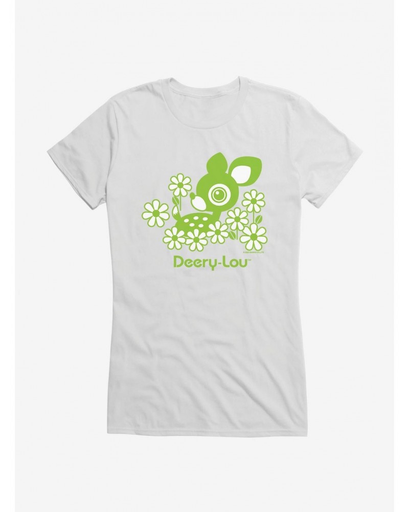 Deery-Lou Floral Green Design Girls T-Shirt $5.98 T-Shirts