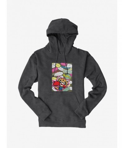 Aggretsuko Fighting Words Hoodie $17.24 Hoodies