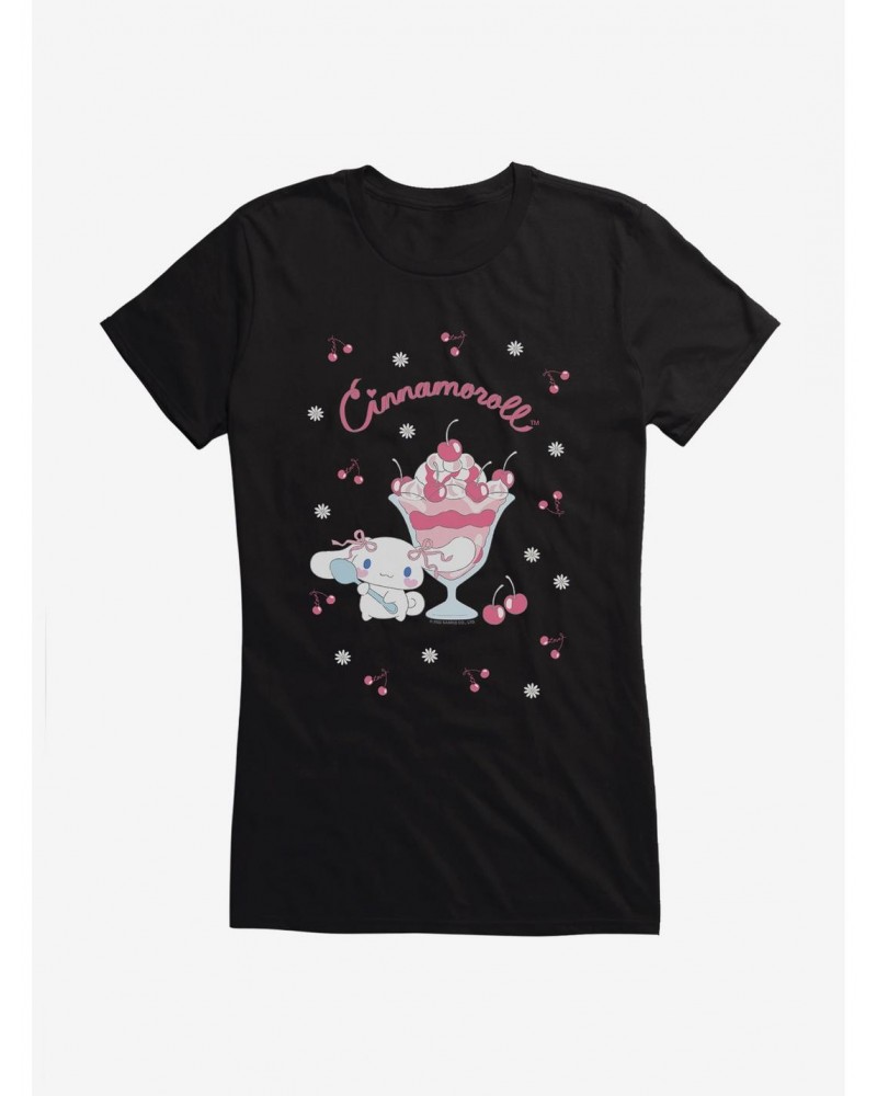 Cinnamoroll Cherry Sunday Girls T-Shirt $6.97 T-Shirts