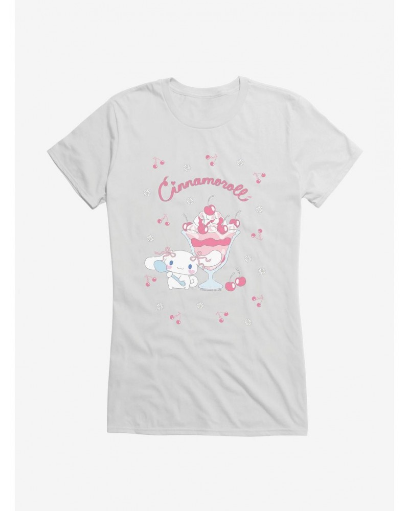 Cinnamoroll Cherry Sunday Girls T-Shirt $6.97 T-Shirts