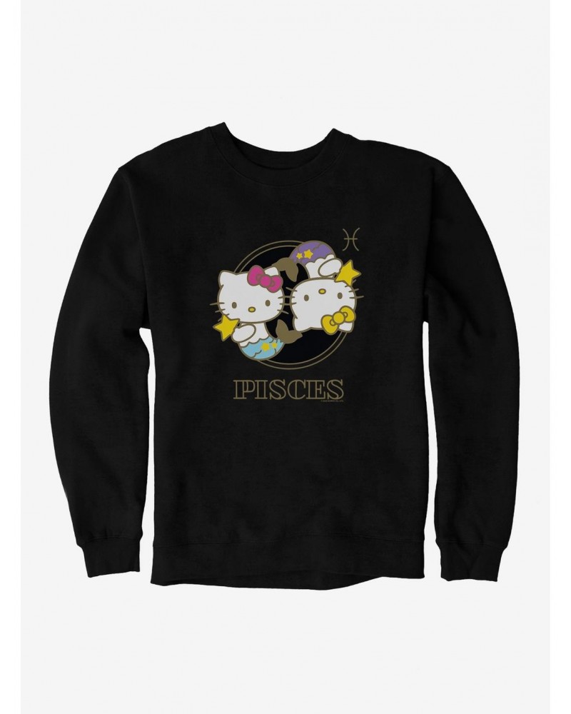 Hello Kitty Star Sign Pisces Stencil Sweatshirt $10.04 Sweatshirts