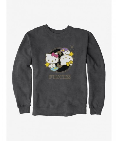 Hello Kitty Star Sign Pisces Stencil Sweatshirt $10.04 Sweatshirts