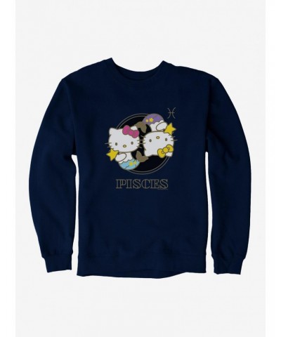 Hello Kitty Star Sign Pisces Stencil Sweatshirt $10.04 Sweatshirts