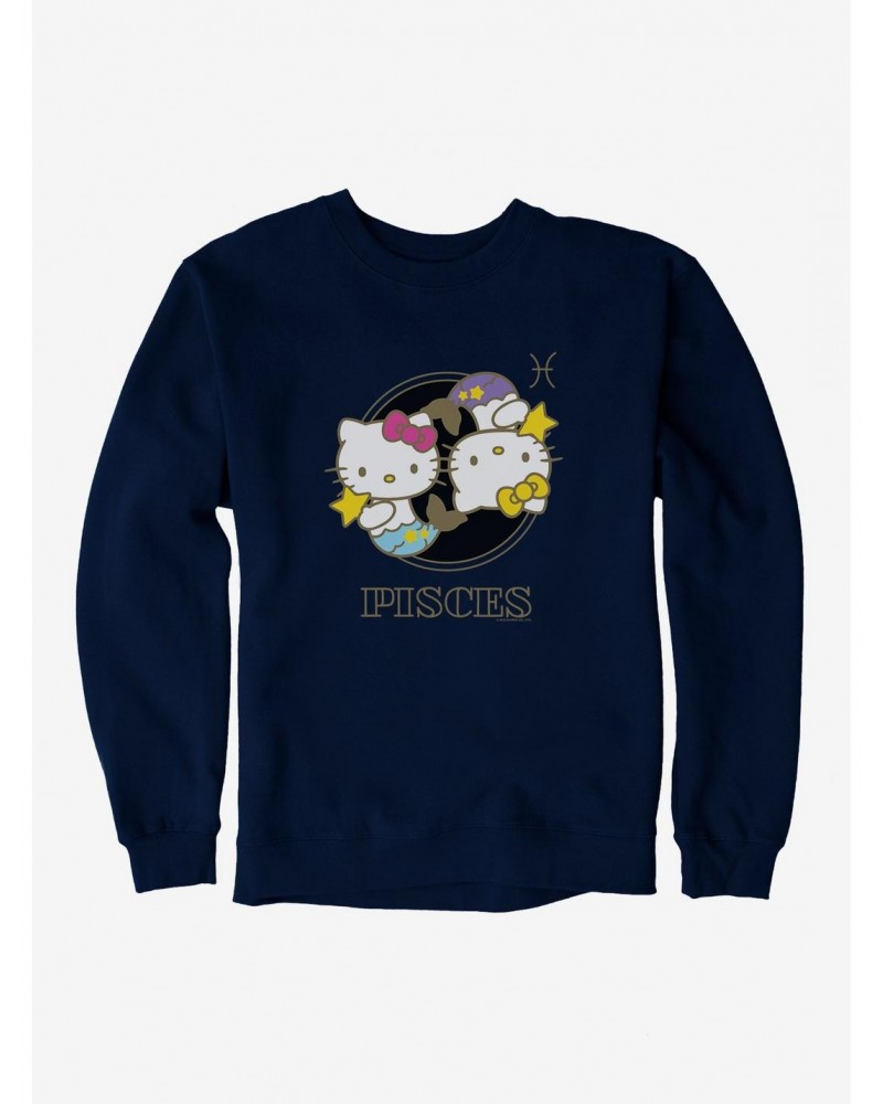 Hello Kitty Star Sign Pisces Stencil Sweatshirt $10.04 Sweatshirts