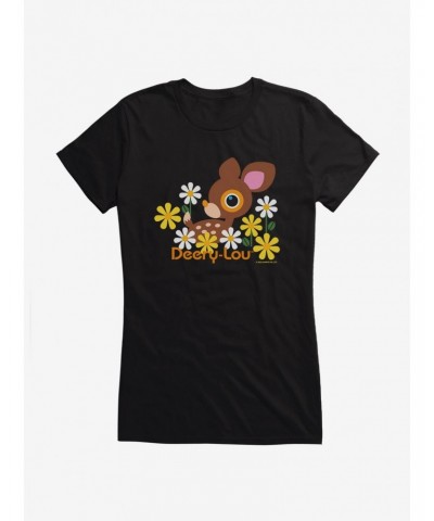 Deery-Lou Floral Forest Girls T-Shirt $8.57 T-Shirts