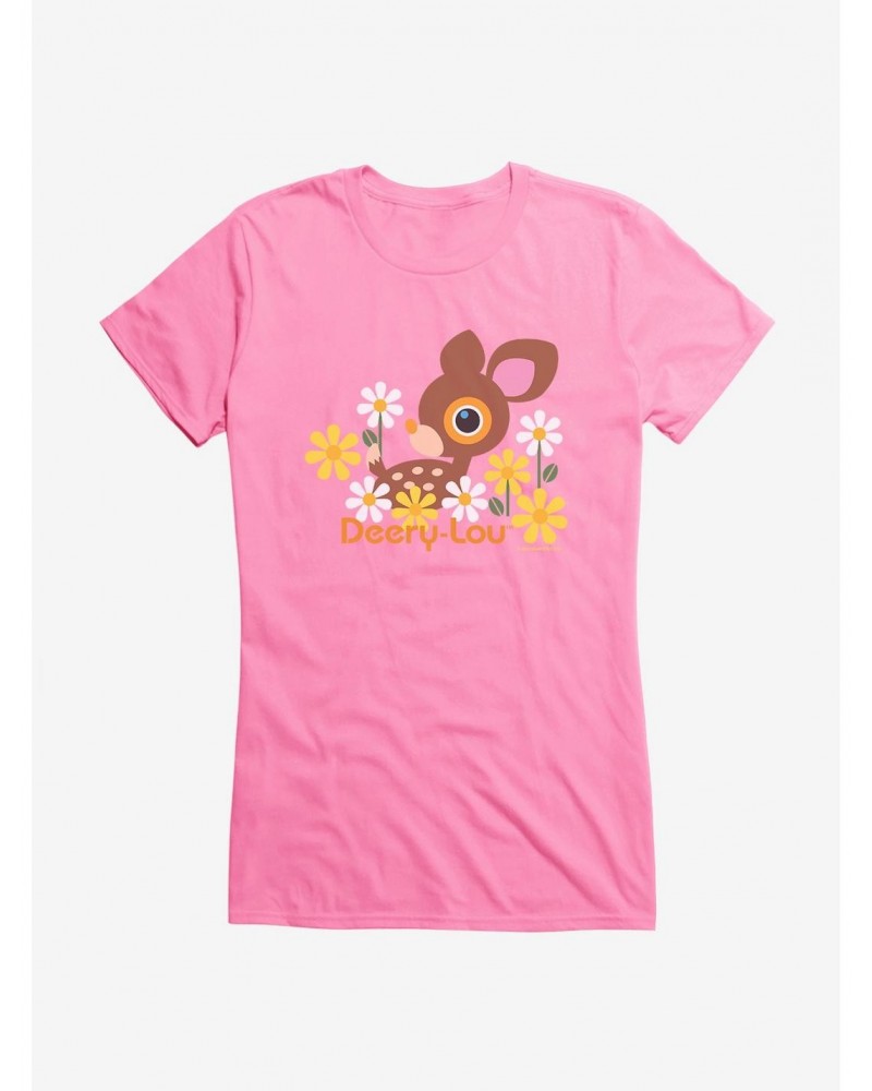 Deery-Lou Floral Forest Girls T-Shirt $8.57 T-Shirts