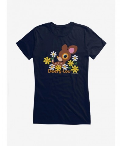 Deery-Lou Floral Forest Girls T-Shirt $8.57 T-Shirts