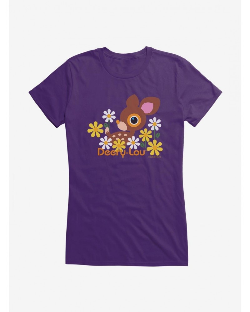 Deery-Lou Floral Forest Girls T-Shirt $8.57 T-Shirts