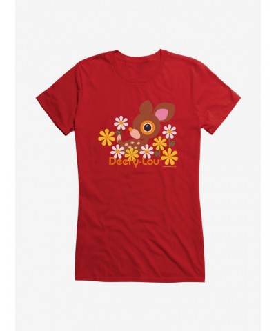 Deery-Lou Floral Forest Girls T-Shirt $8.57 T-Shirts