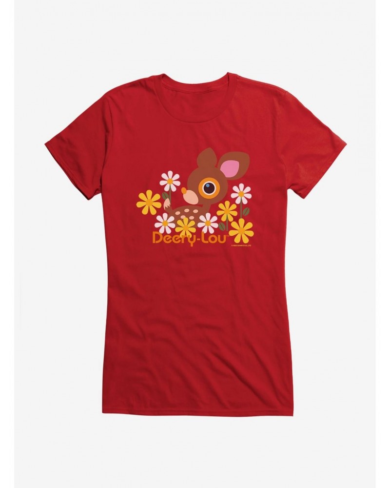 Deery-Lou Floral Forest Girls T-Shirt $8.57 T-Shirts