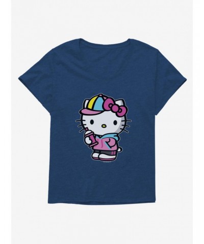 Hello Kitty Spray Can Front Girls T-Shirt Plus Size $7.40 T-Shirts