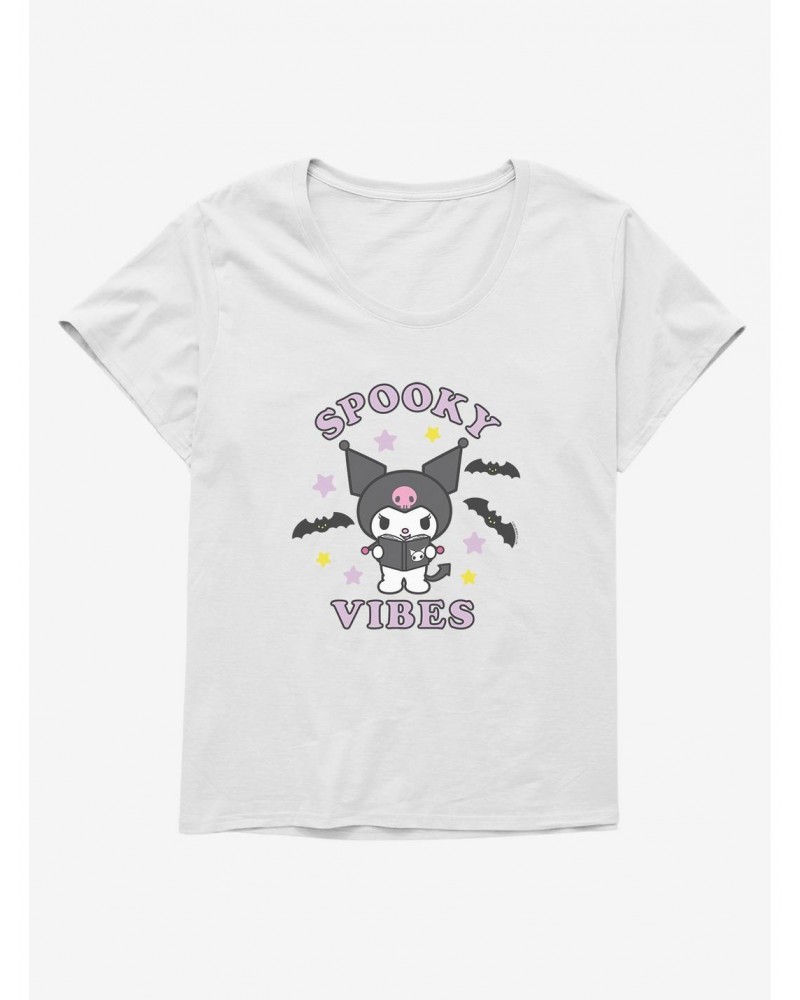 Kuromi Halloween Spooky Vibes Girls T-Shirt Plus Size $7.65 T-Shirts