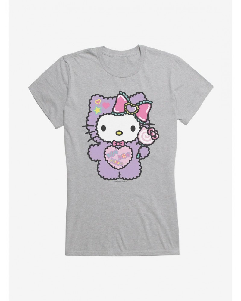 Hello Kitty Sugar Rush Fuzzy Lollipop Girls T-Shirt $8.76 T-Shirts