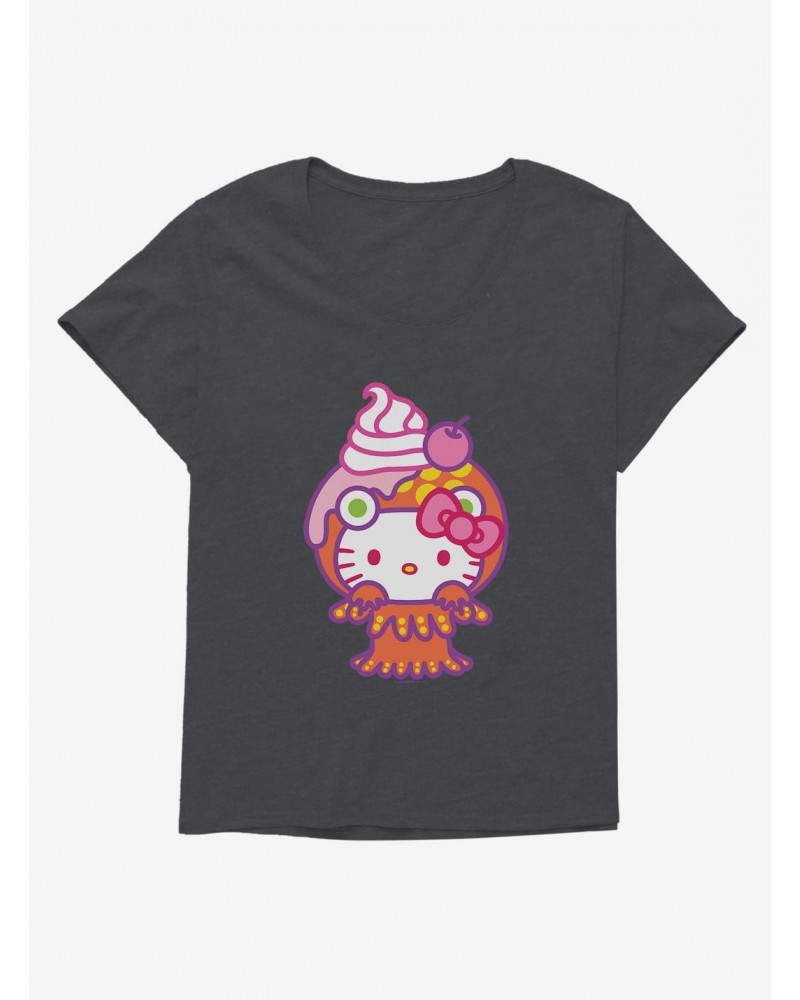 Hello Kitty Sweet Kaiju Sundae Girls T-Shirt Plus Size $9.48 T-Shirts
