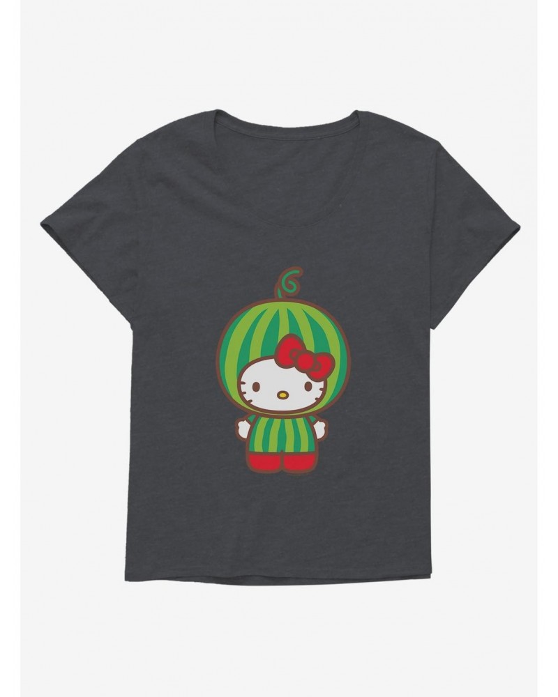 Hello Kitty Five A Day Watermelon Head Girls T-Shirt Plus Size $9.48 T-Shirts