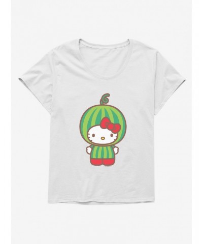 Hello Kitty Five A Day Watermelon Head Girls T-Shirt Plus Size $9.48 T-Shirts