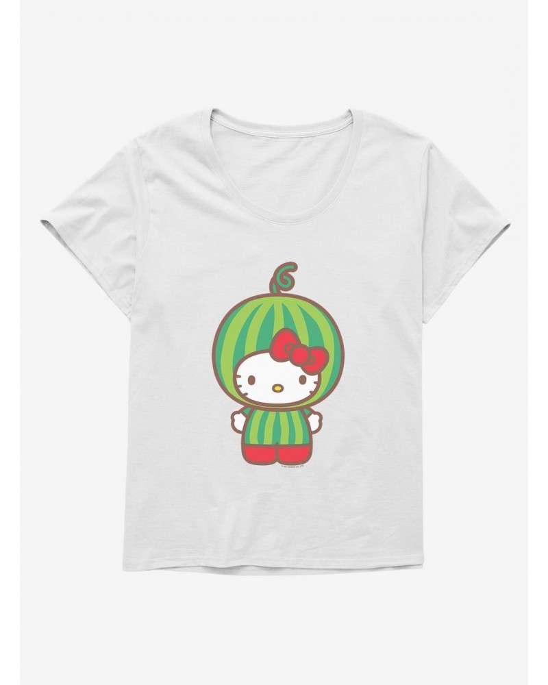 Hello Kitty Five A Day Watermelon Head Girls T-Shirt Plus Size $9.48 T-Shirts