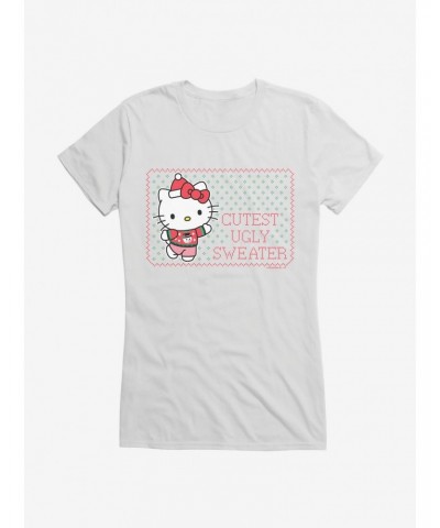 Hello Kitty Cutest Ugly Christmas Girls T-Shirt $8.37 T-Shirts