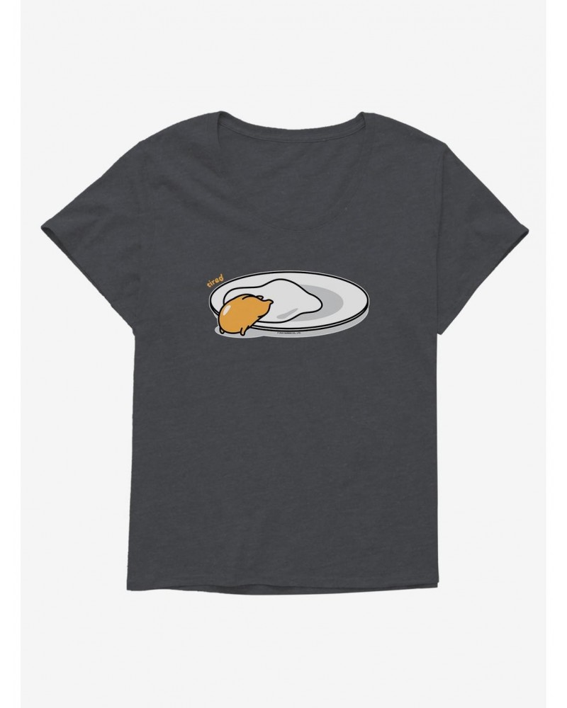 Gudetama Tired Girls T-Shirt Plus Size $7.40 T-Shirts