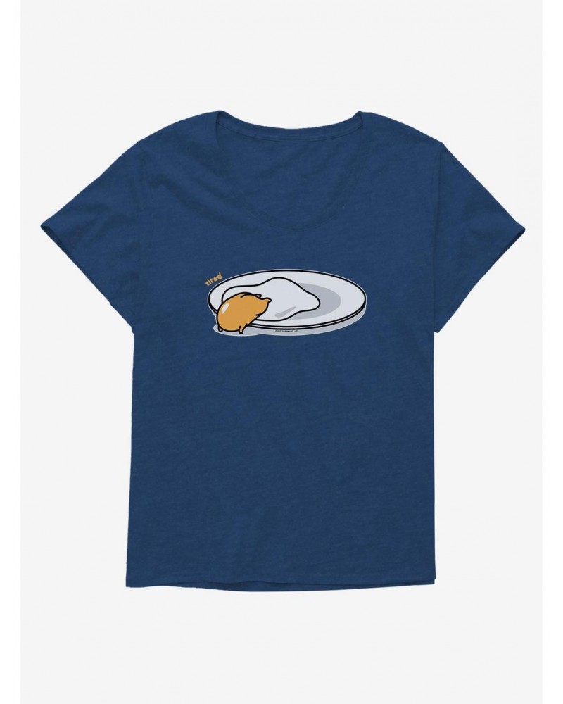 Gudetama Tired Girls T-Shirt Plus Size $7.40 T-Shirts