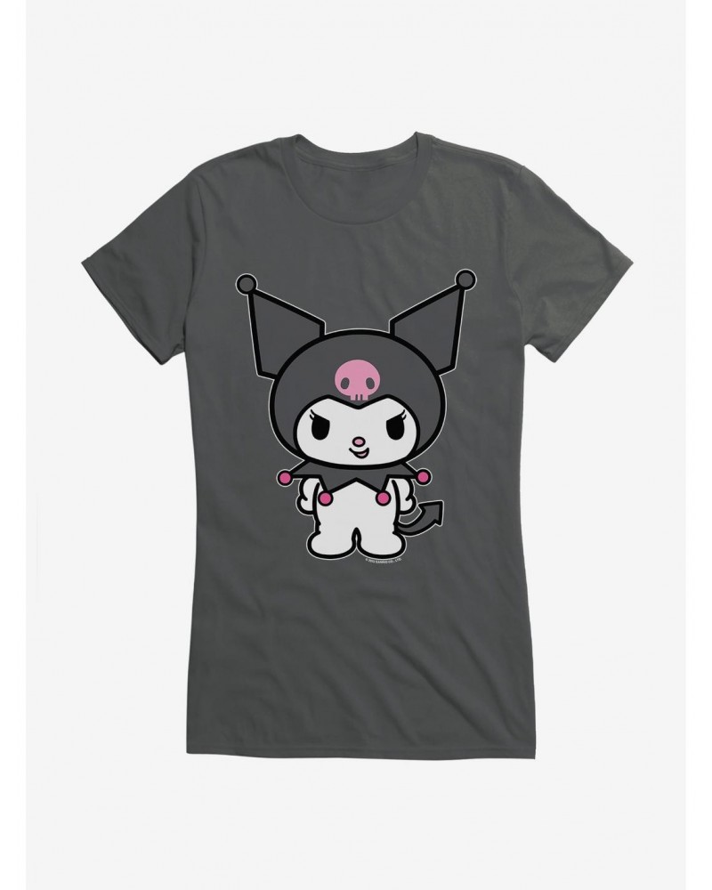 Kuromi Evil Grin Girls T-Shirt $6.18 T-Shirts