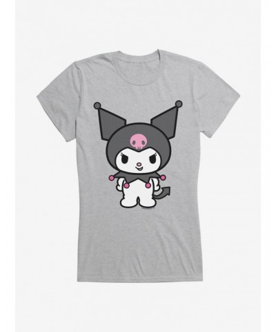 Kuromi Evil Grin Girls T-Shirt $6.18 T-Shirts