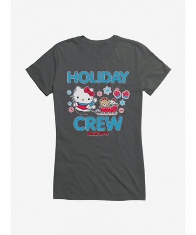 Hello Kitty Holiday Crew Sled Girls T-Shirt $8.96 T-Shirts