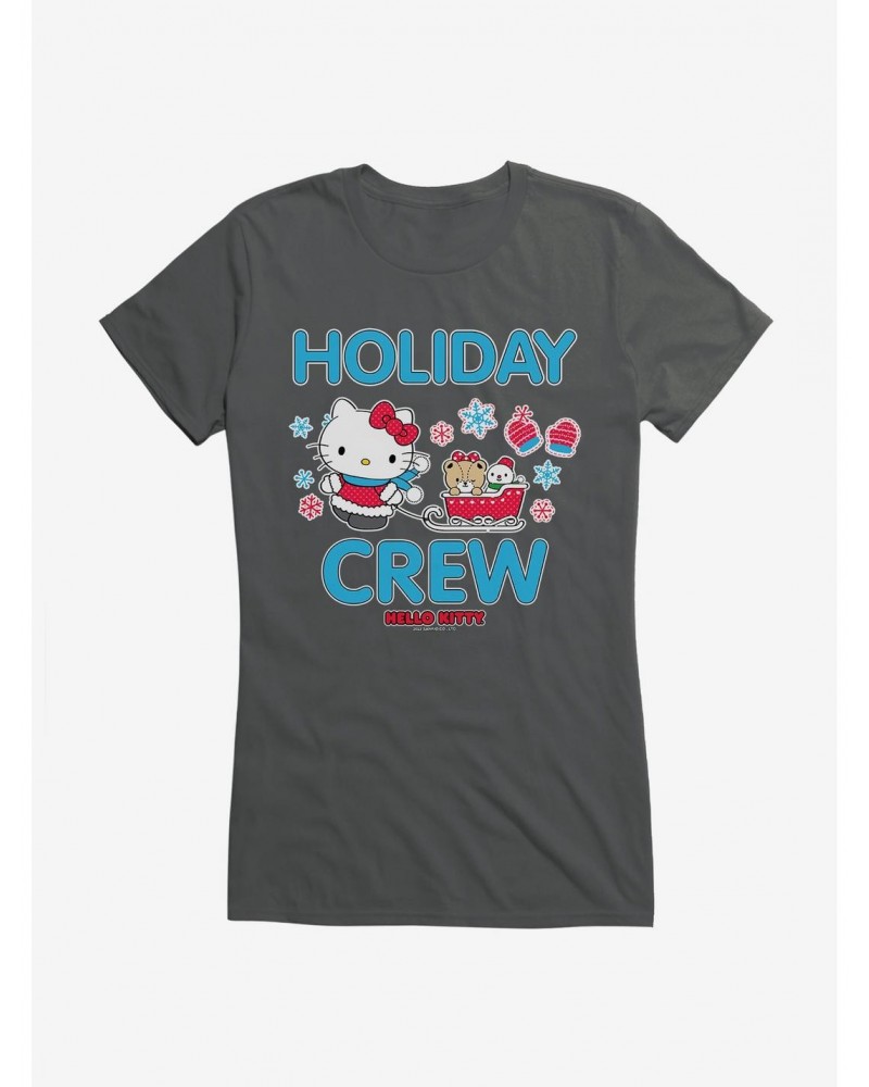 Hello Kitty Holiday Crew Sled Girls T-Shirt $8.96 T-Shirts