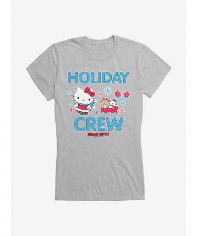 Hello Kitty Holiday Crew Sled Girls T-Shirt $8.96 T-Shirts