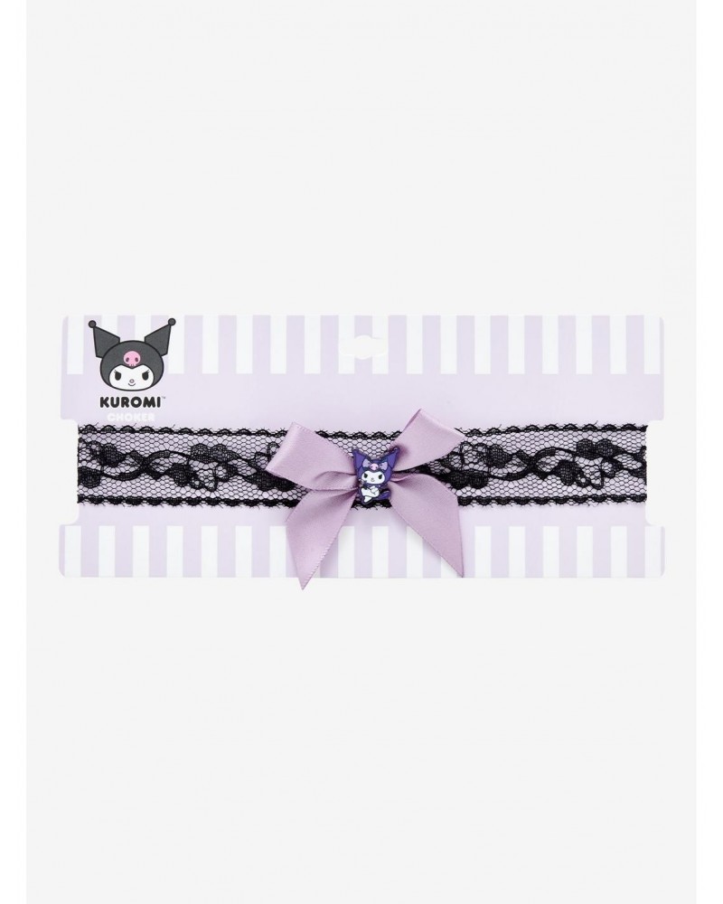 Kuromi Purple Bow Lace Choker $5.03 Chokers